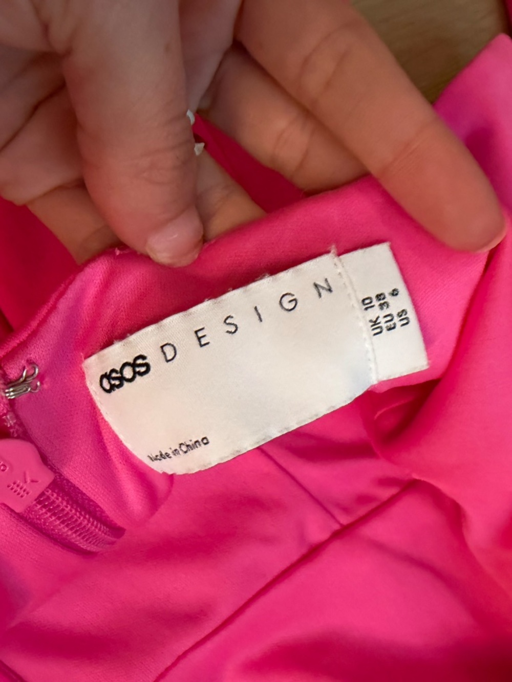 ASOS DESIGN Neon Pink Belted Long Sleeve Mini Dress - Picture 4 of 6